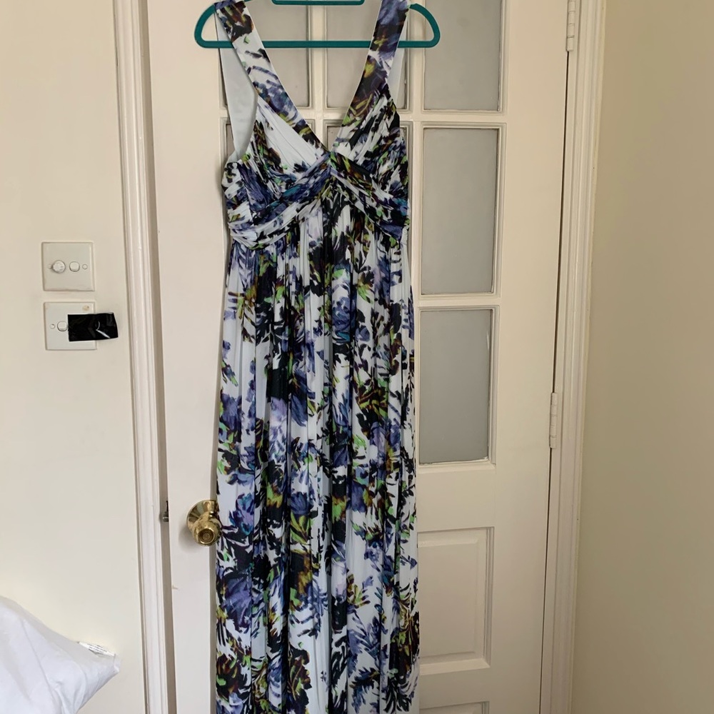 French Connection Long Maxi white floral Dress size US4 / UK8 NWT